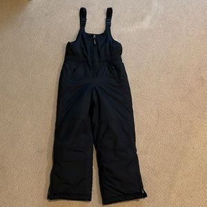 L.L. Bean Snow Pants, Snowpants, Snow Bibs, Size 8, Black